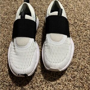 Sorel White and Black Slip-On Shoes